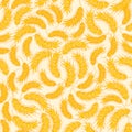 Seamless floral pattern with ear of wheat Royalty Free Stock Photo