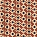 Seamless Floral pattern for fabric, wallpaper, clothing, panels in Ikkat embroidery style. Ethnic drawing design. Aztec