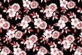 Seamless floral pattern with flowers