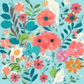 Seamless floral pattern Royalty Free Stock Photo