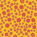 Seamless floral pattern flowers texture background.