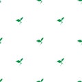 Seamless floral pattern. Green leaves texture on white background Royalty Free Stock Photo