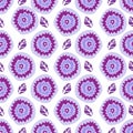 Seamless floral pattern. Hand Drawing Royalty Free Stock Photo