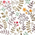 Seamless floral pattern Royalty Free Stock Photo