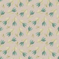 Seamless floral pattern in pastel colors.