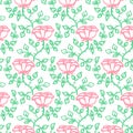 Seamless floral pattern with roses