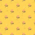 Seamless floral pattern with roses