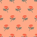 Seamless floral pattern with roses