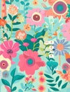 Seamless floral pattern Royalty Free Stock Photo