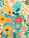 Seamless floral pattern Royalty Free Stock Photo