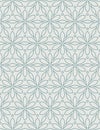 Seamless floral pattern. Silhouettes of abstract geometric blue flowers on a white background. Modern stylish texture. Royalty Free Stock Photo