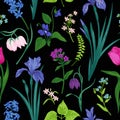Seamless floral pattern Royalty Free Stock Photo