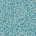 Seamless floral pattern on uniform background