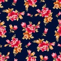 Seamless floral pattern https://www.dreamstime.com/refused.phpwith vintage flower design on background