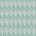 Seamless floral pattern with white shabby hand drawn leaves on turquoise background