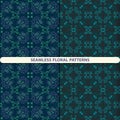 Seamless floral patterns with floral and botanical elements. Flower texture. print for textiles, wallpaper design, turn paper, pa