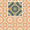 ÃÅ¸Seamless floral Renaissance style vector square pattern