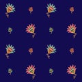 Seamless floral small flower pattern Royalty Free Stock Photo