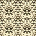 Seamless floral tapestry pattern in the style of Chinese Royalty Free Stock Photo