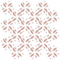 Seamless floral texture. Cool shades, pink leaves, on a white background, rhombuses, hands to draw