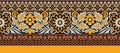 Seamless floral traditional Indian border