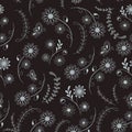 Seamless floral vector background pattern Royalty Free Stock Photo