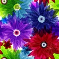 Seamless floral vivid pattern