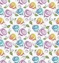 Seamless flower background for wrapper