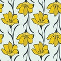 Seamless Flower Buttercup Pattern