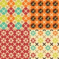 Seamless flower geometric pattern