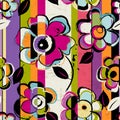 Seamless flower pattern Royalty Free Stock Photo