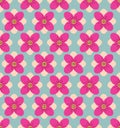 Seamless flower pattern background, Blue background