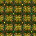 Seamless flower pattern with colorful ray petals