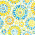 Seamless flower pattern Royalty Free Stock Photo