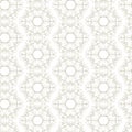 Seamless flower, plant vector pattern background. Royalty Free Stock Photo