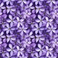 Seamless flower purple lilac pattern background. Ai generative Royalty Free Stock Photo