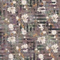seamless flower repeat pattern, wallpaper, fabric, digital , textile, rug, geometrical background Royalty Free Stock Photo