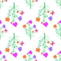 Seamless flowered background for design Royalty Free Stock Photo