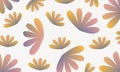 Seamless flowers gradient background or banner vector Royalty Free Stock Photo