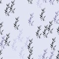 Seamless flowers pattern background. Elegant elements japanese bamboo art