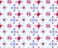 Seamless folk pattern with square elements Royalty Free Stock Photo