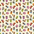 Seamless football pattern