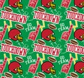 Seamless Football Pattern