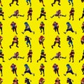 Seamless football pattern