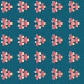 Seamless forget-me-not flowers pattern. Floral