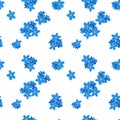 Seamless forget-me-not pattern