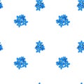Seamless forget-me-not pattern Royalty Free Stock Photo