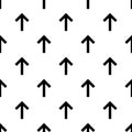 Seamless forward arrow pattern on white Royalty Free Stock Photo
