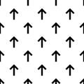 Seamless forward arrow pattern on white