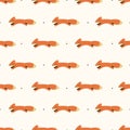 seamless fox pattern